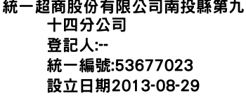 IMG-統一超商股份有限公司南投縣第九十四分公司