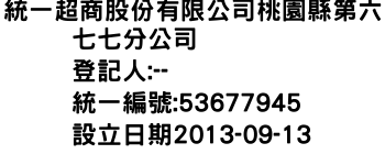 IMG-統一超商股份有限公司桃園縣第六七七分公司