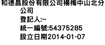 IMG-和德昌股份有限公司楊梅中山北分公司