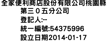 IMG-全家便利商店股份有限公司桃園縣第三０五分公司