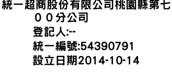 IMG-統一超商股份有限公司桃園縣第七００分公司