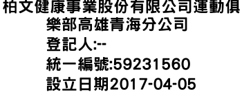 IMG-柏文健康事業股份有限公司運動俱樂部高雄青海分公司