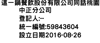 IMG-這一鍋餐飲股份有限公司同話桃園中正分公司