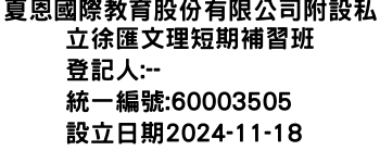 IMG-夏恩國際教育股份有限公司附設私立徐匯文理短期補習班