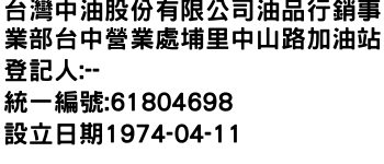 IMG-台灣中油股份有限公司油品行銷事業部台中營業處埔里中山路加油站