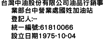 IMG-台灣中油股份有限公司油品行銷事業部台中營業處國姓加油站