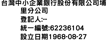 IMG-台灣中小企業銀行股份有限公司埔里分公司