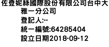 IMG-佐登妮絲國際股份有限公司台中大雅一分公司