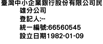 IMG-臺灣中小企業銀行股份有限公司民雄分公司