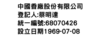 IMG-中國香廠股份有限公司