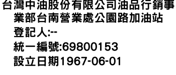 IMG-台灣中油股份有限公司油品行銷事業部台南營業處公園路加油站