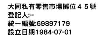 IMG-大同私有零售市場攤位４５號