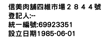 IMG-信美肉舖四維市場２８４４號