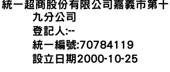 IMG-統一超商股份有限公司嘉義市第十九分公司