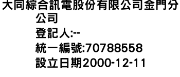 IMG-大同綜合訊電股份有限公司金門分公司