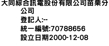 IMG-大同綜合訊電股份有限公司苗栗分公司