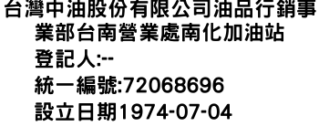 IMG-台灣中油股份有限公司油品行銷事業部台南營業處南化加油站