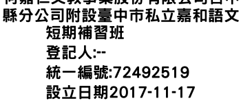 IMG-何嘉仁文教事業股份有限公司台中縣分公司附設臺中市私立嘉和語文短期補習班