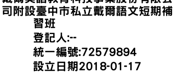 IMG-戴爾美語教育科技事業股份有限公司附設臺中市私立戴爾語文短期補習班