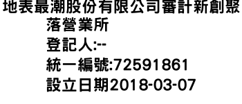 IMG-地表最潮股份有限公司審計新創聚落營業所