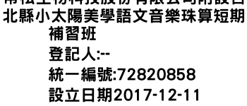 IMG-常松生物科技股份有限公司附設台北縣小太陽美學語文音樂珠算短期補習班