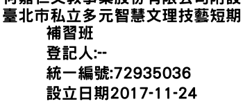 IMG-何嘉仁文教事業股份有限公司附設臺北市私立多元智慧文理技藝短期補習班