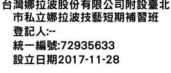 IMG-台灣娜拉波股份有限公司附設臺北市私立娜拉波技藝短期補習班