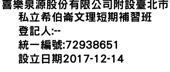 IMG-喜樂泉源股份有限公司附設臺北市私立希伯崙文理短期補習班