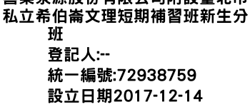 IMG-喜樂泉源股份有限公司附設臺北市私立希伯崙文理短期補習班新生分班