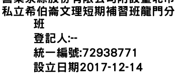 IMG-喜樂泉源股份有限公司附設臺北市私立希伯崙文理短期補習班龍門分班