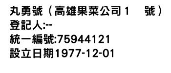IMG-丸勇號（高雄果菜公司１號）