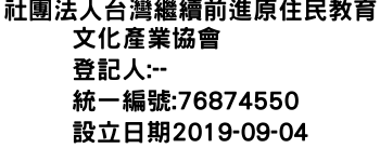 IMG-社團法人台灣繼續前進原住民教育文化產業協會