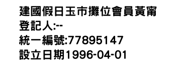 IMG-建國假日玉市攤位會員黃甯