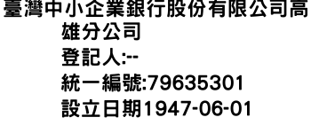 IMG-臺灣中小企業銀行股份有限公司高雄分公司