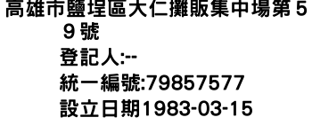IMG-高雄市鹽埕區大仁攤販集中場第５９號