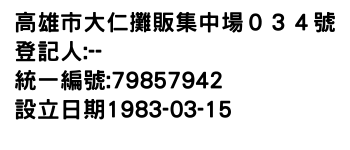 IMG-高雄市大仁攤販集中場０３４號