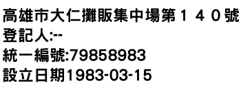 IMG-高雄市大仁攤販集中場第１４０號