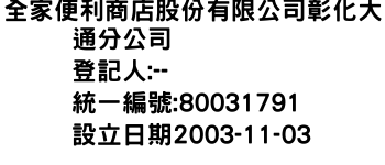 IMG-全家便利商店股份有限公司彰化大通分公司