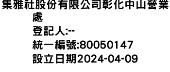 IMG-集雅社股份有限公司彰化中山營業處