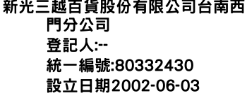 IMG-新光三越百貨股份有限公司台南西門分公司