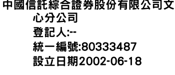 IMG-中國信託綜合證券股份有限公司文心分公司