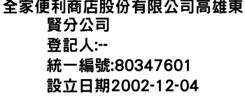 IMG-全家便利商店股份有限公司高雄東賢分公司