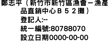 IMG-鄭志平（新竹市新竹區漁會－漁產品直銷中心Ｂ５２攤）