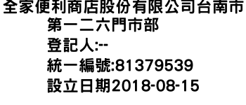 IMG-全家便利商店股份有限公司台南市第一二六門市部