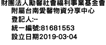 IMG-財團法人勵馨社會福利事業基金會附屬台南愛馨物資分享中心