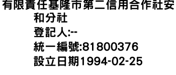 IMG-有限責任基隆市第二信用合作社安和分社