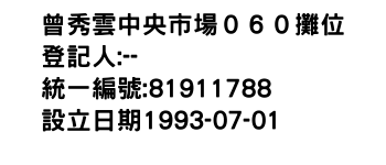 IMG-曾秀雲中央市場０６０攤位