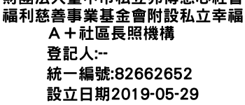 IMG-財團法人臺中市私立弗傳慈心社會福利慈善事業基金會附設私立幸福Ａ＋社區長照機構