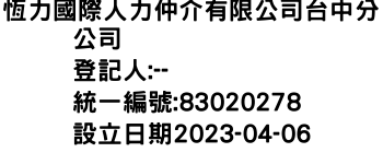 IMG-恆力國際人力仲介有限公司台中分公司