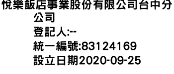 IMG-悅樂飯店事業股份有限公司台中分公司